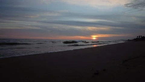 Sunset by the sea Stock Footage 103135902