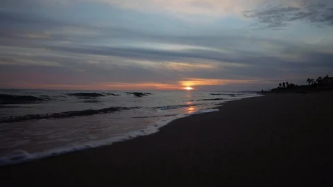 Sunset by the sea Stock Footage 103135916