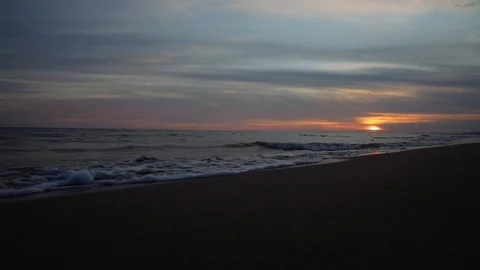 Sunset by the sea Stock Footage 103135926