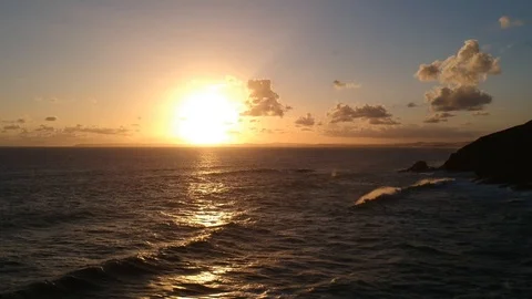 Sunset sea Stock Footage