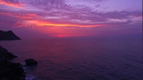 Sunset in the sea Stock Footage 105430861