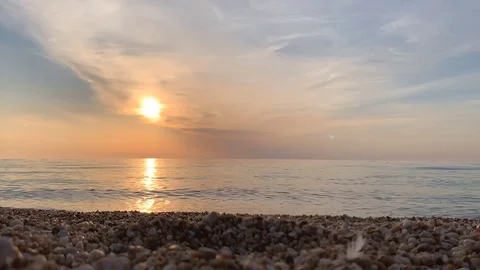 Sunset on the sea Stock Footage 106178887