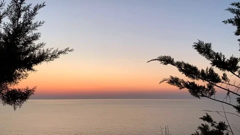 Sunset on the sea Stock Footage 106179436