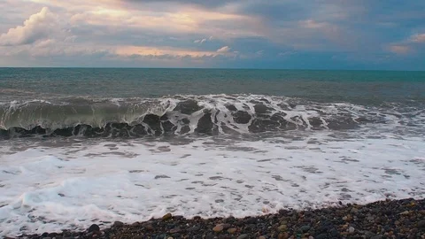 Sunset on the sea. Stock Footage 108894239