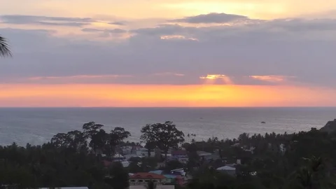 Sunset at sea Stock-Footage 112660417