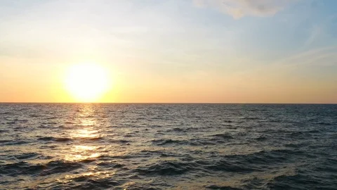 Sunset at the sea Video stock 124722441
