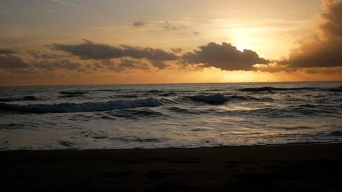 Sunset at sea Video stock 127053093