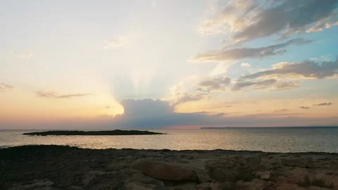 Sunset at the sea Stock Footage 131348337