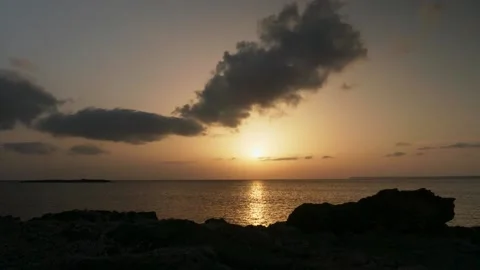 Sunset at the sea Stock Footage 131348423