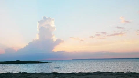 Sunset at the sea Stock Footage 131349478