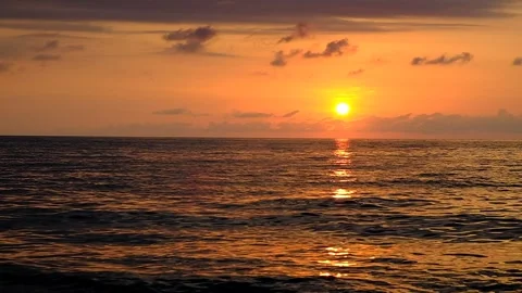 Sunset at sea Stock Footage 133754641