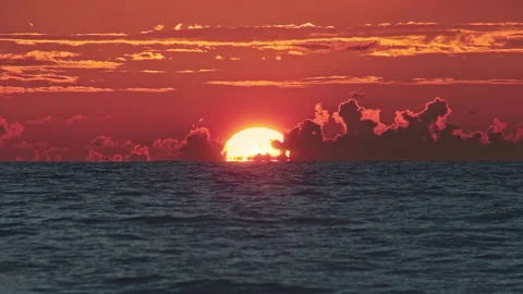 Sunset &amp; Sea Stock Footage 137673437