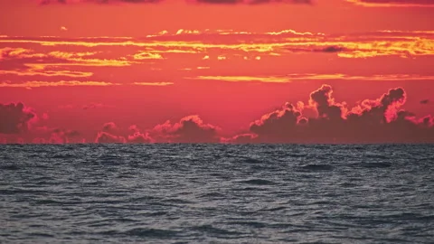 Sunset &amp; Sea Stock Footage 137678752