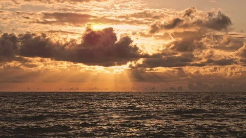 Sunset &amp; Sea Stock Footage 137775896