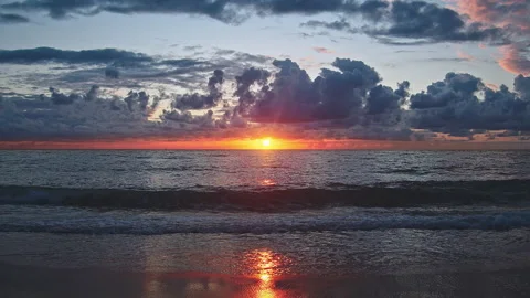 Sunset &amp; Sea Stock Footage 137778305