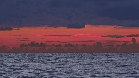 Sunset &amp; Sea Stock Footage 137780974