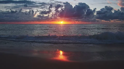 Sunset &amp; Sea Stock Footage 137788118