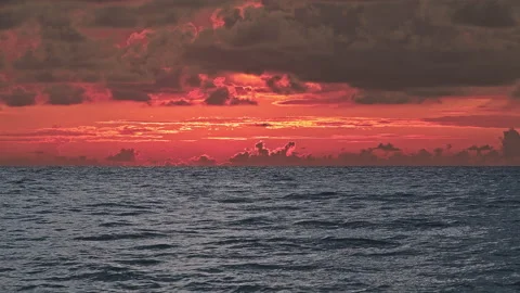 Sunset &amp; Sea Stock Footage 137795715