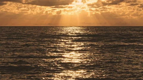 Sunset &amp; Sea Stock Footage 137820336