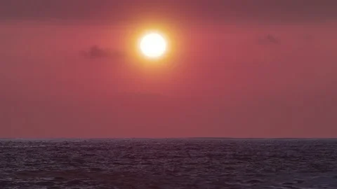 Sunset &amp; Sea Stock Footage 137838802