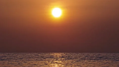 Sunset &amp; Sea Stock Footage 137840225