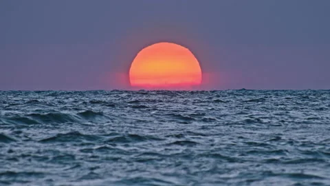 Sunset &amp; Sea Stock Footage 137851187