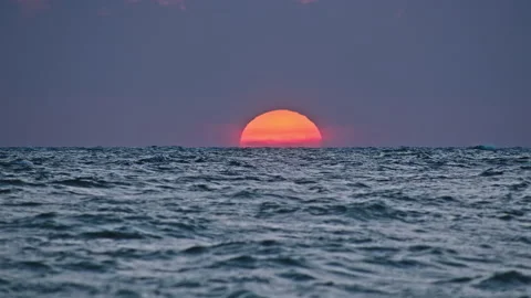 Sunset &amp; Sea Stock Footage 137851747