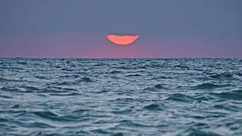 Sunset &amp; Sea Stock Footage 137852216