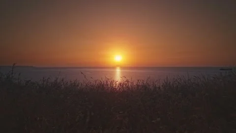 Sunset &amp; Sea Stock Footage 137885620