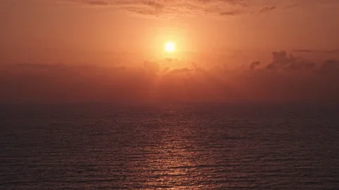 Sunset &amp; Sea Stock Footage 137886555
