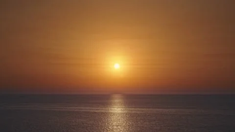 Sunset &amp; Sea Stock Footage 137893587
