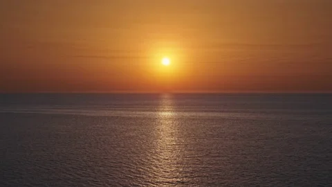 Sunset &amp; Sea Stock Footage 137896843