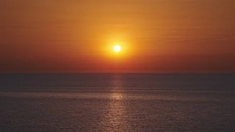 Sunset &amp; Sea Stock Footage 137905556