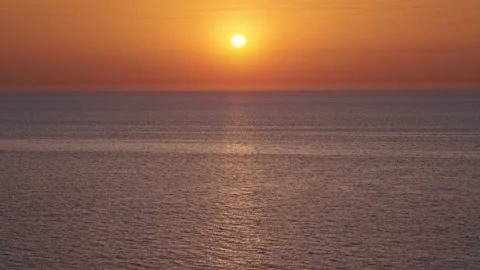 Sunset &amp; Sea Stock Footage 137913131