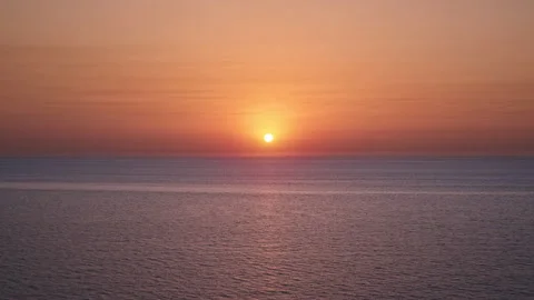 Sunset &amp; Sea Stock Footage 137920845