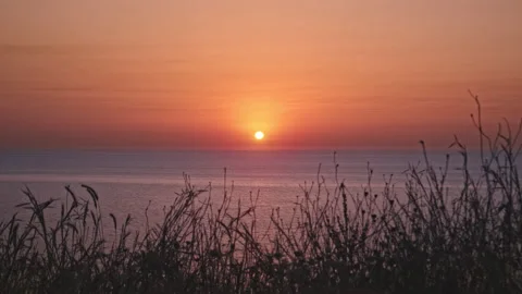 Sunset &amp; Sea Stock Footage 137921111