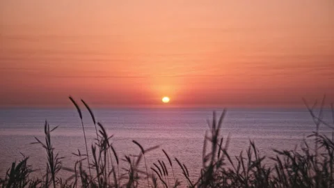 Sunset &amp; Sea Stock Footage 137922382