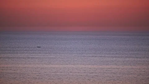 Sunset &amp; Sea Stock Footage 137925079