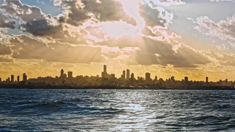 Sunset &amp; Sea Stock Footage 142823617