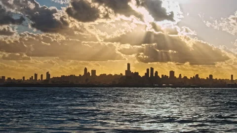 Sunset &amp; Sea Stock Footage 142825534