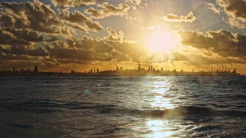 Sunset &amp; Sea Stock Footage 142840584