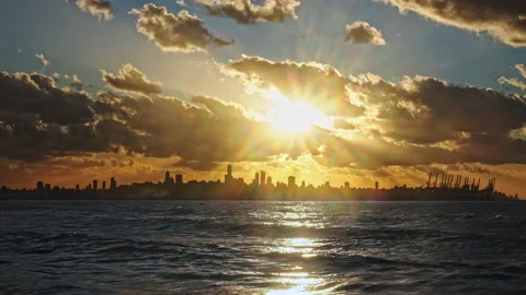 Sunset &amp; Sea Stock Footage 142845979