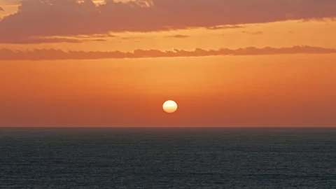 Sunset &amp; Sea Stock Footage 142891349