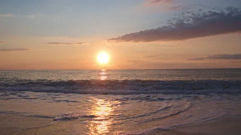 Sunset &amp; Sea Stock Footage 144472201