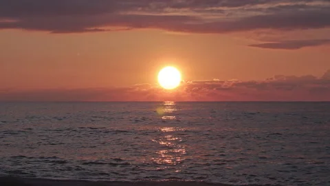 Sunset &amp; Sea Stock Footage 144482990