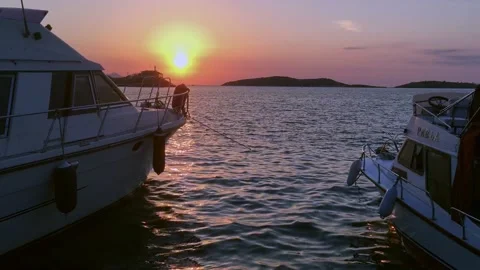 Sunset on the sea 動画素材 146639180