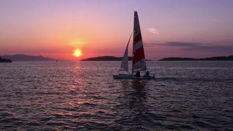 Sunset on the sea 動画素材 146640514