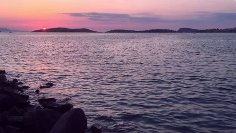 Sunset on the sea 動画素材 146641937