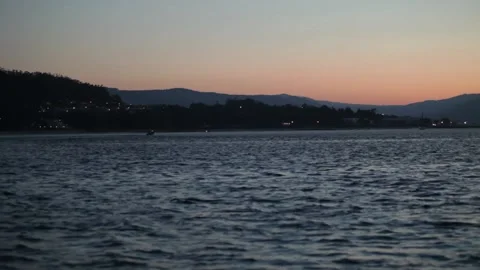 Sunset by the sea Stockbeeldmateriaal 149124028