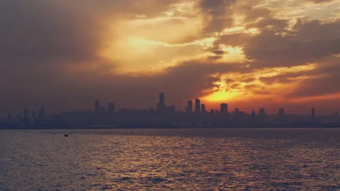 Sunset &amp; Sea Stock Footage 153010105